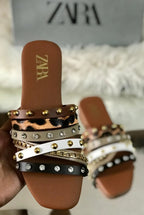 Studded Glam Slides