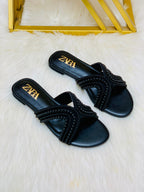 ZR Pearl Flat Slippers