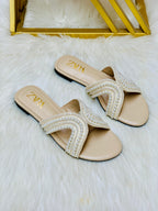 ZR Pearl Flat Slippers