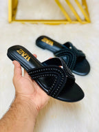 ZR Pearl Flat Slippers