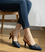 V Denim Heel