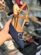 V Denim Heel