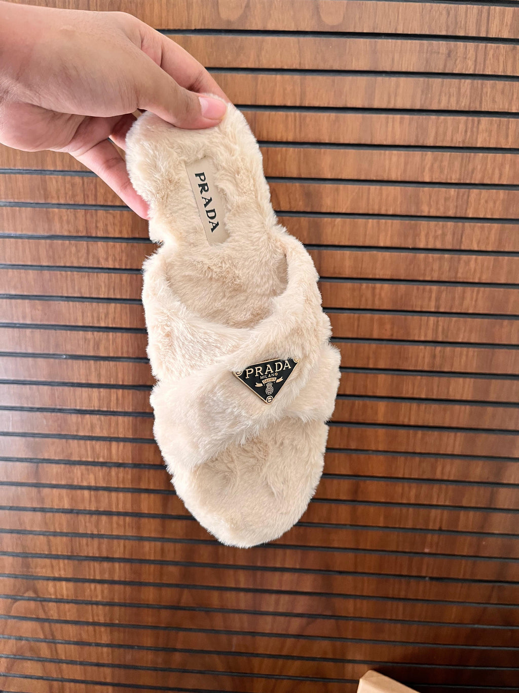 PRADA FUR SLIPPER